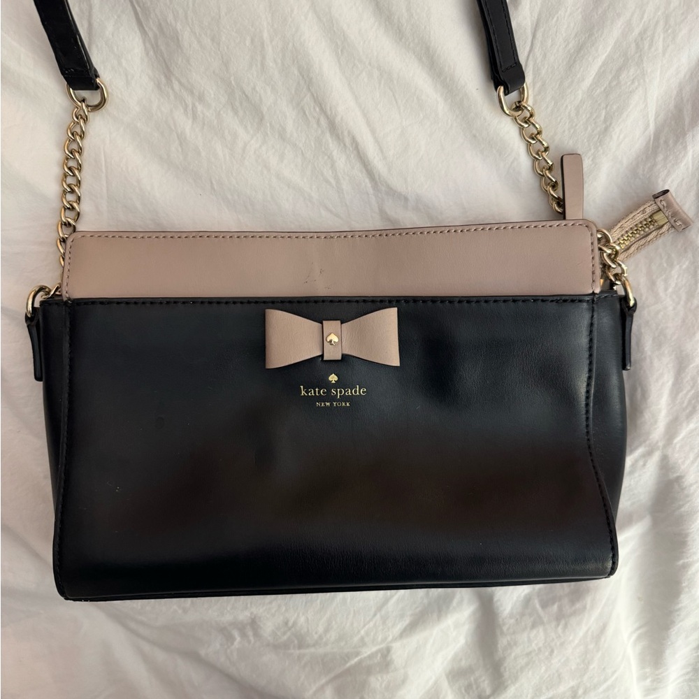 Kate Spade Black and Tan Crossbody Bag